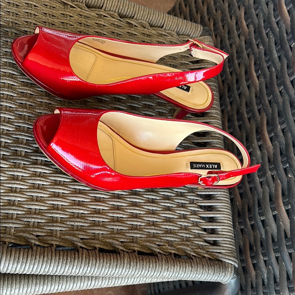 Alex Marie Red Elegant Heels size 8